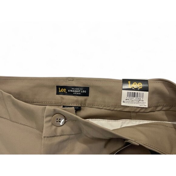 Women's Lee® Wrinkle-Free Relaxed Fit Straight-Leg Pants - Picture 3 of 12